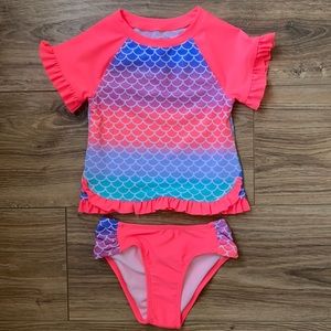 O’rageous Girls Mermaid Rashguard Swim Set
